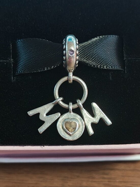 Pandora Jewelry - Authentic Pandora Perfect Mom Dangle Charm – 797059NSP Sterling Silver Retired